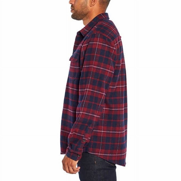 ORVIS Men heavy weight Flanel size medium 100% cotton Red and Blue color - Picture 3 of 13